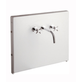 Placa porta grifería SVA3F Blanco Vertical