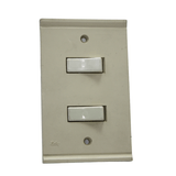 Placa Electrica Edy Tipo Veto Aw-3802 de 2 Interruptor